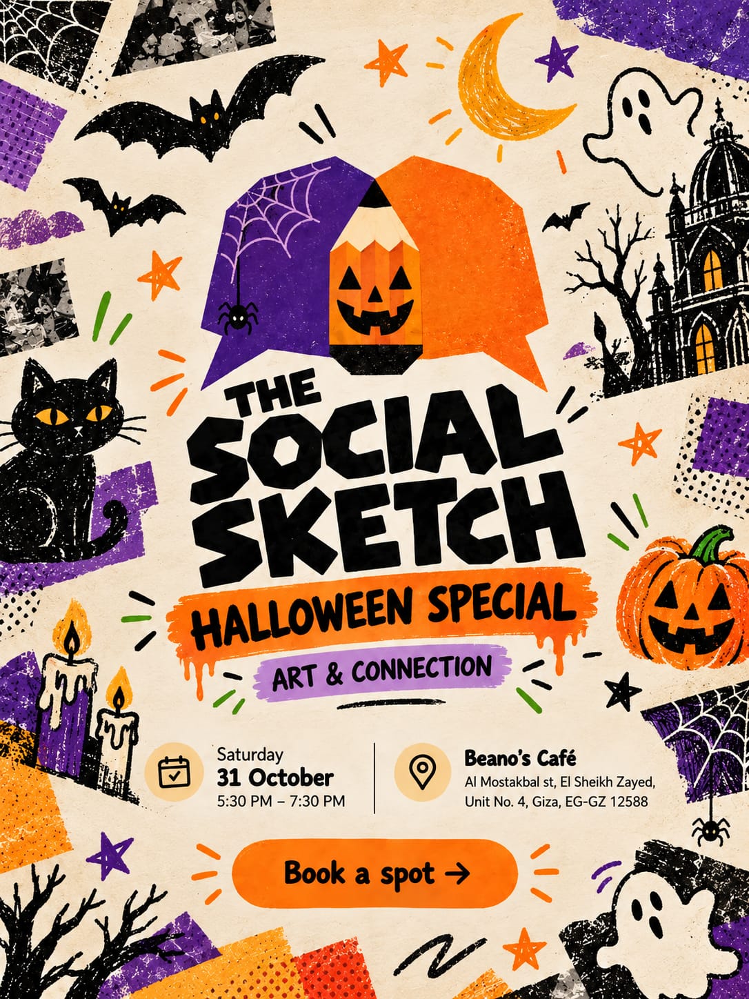 The Social Sketch: Halloween Edition — Art & Connection, Zayed